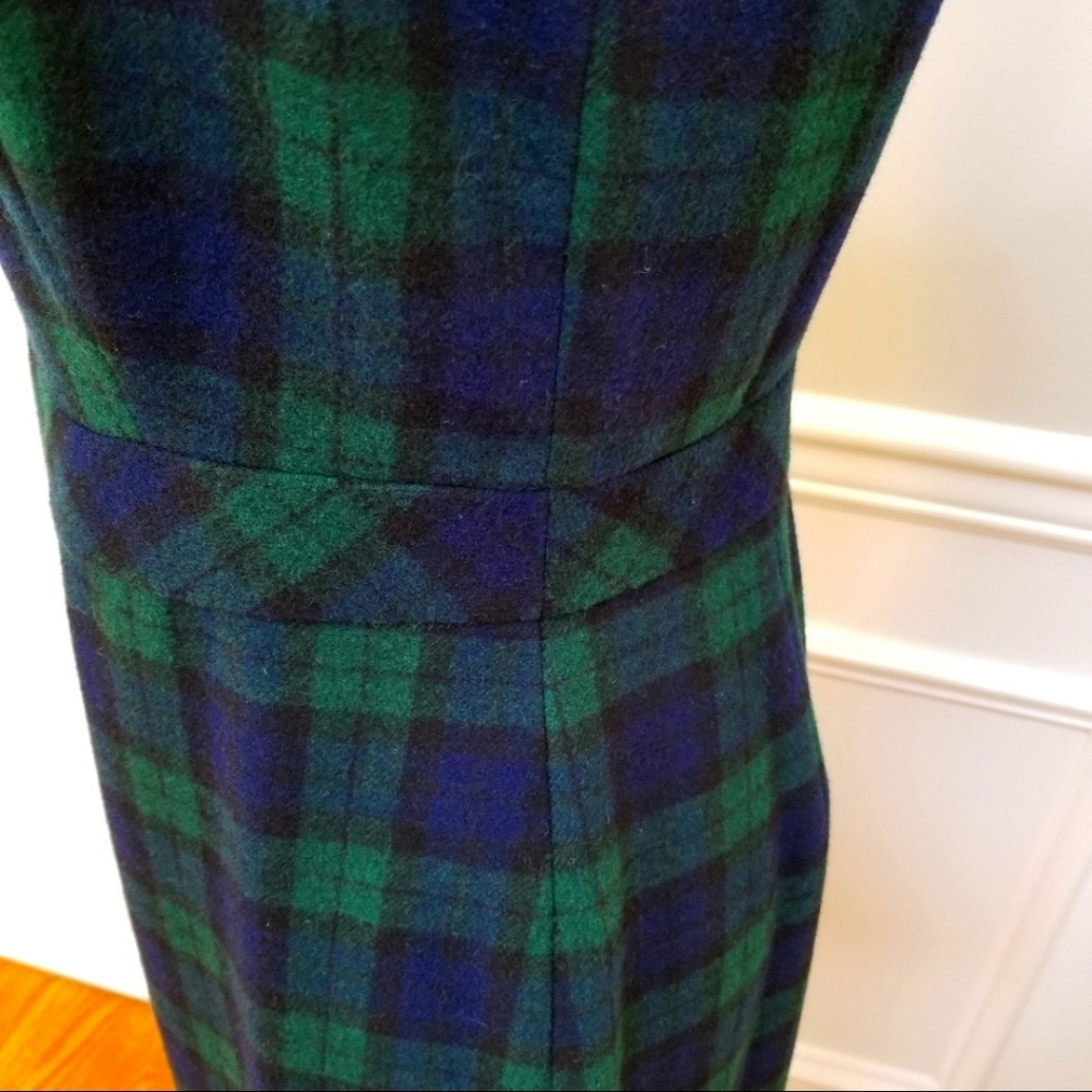 NWT J.Crew Black Watch Plaid Dress - Picture 7 of 9